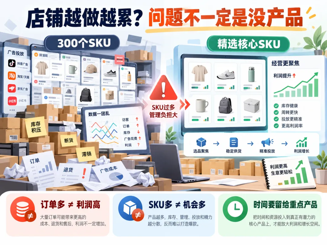 美客多产品数量与运营投入关系示意